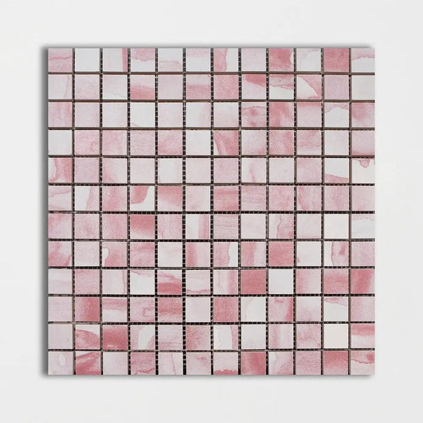 Rosebud Matte 1x1 Ceramic Mosaics 12x12