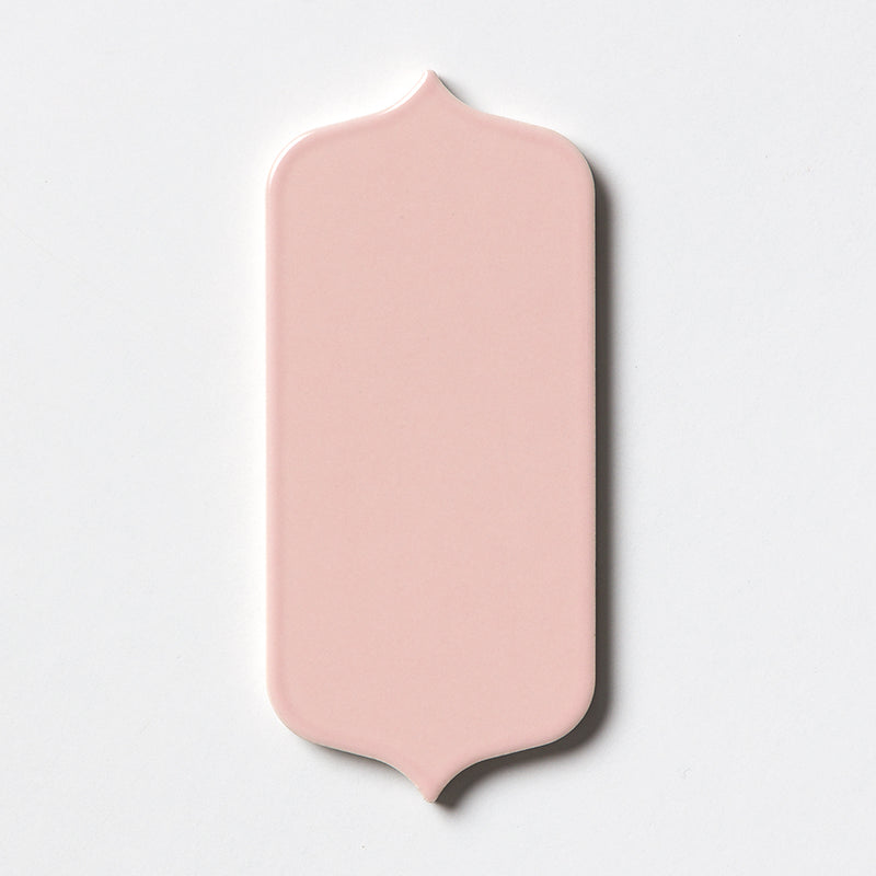 Blush Glossy Tear Field Ceramic Tiles 3 5/8x8 Ceramic Glossy 4x8 Tiles