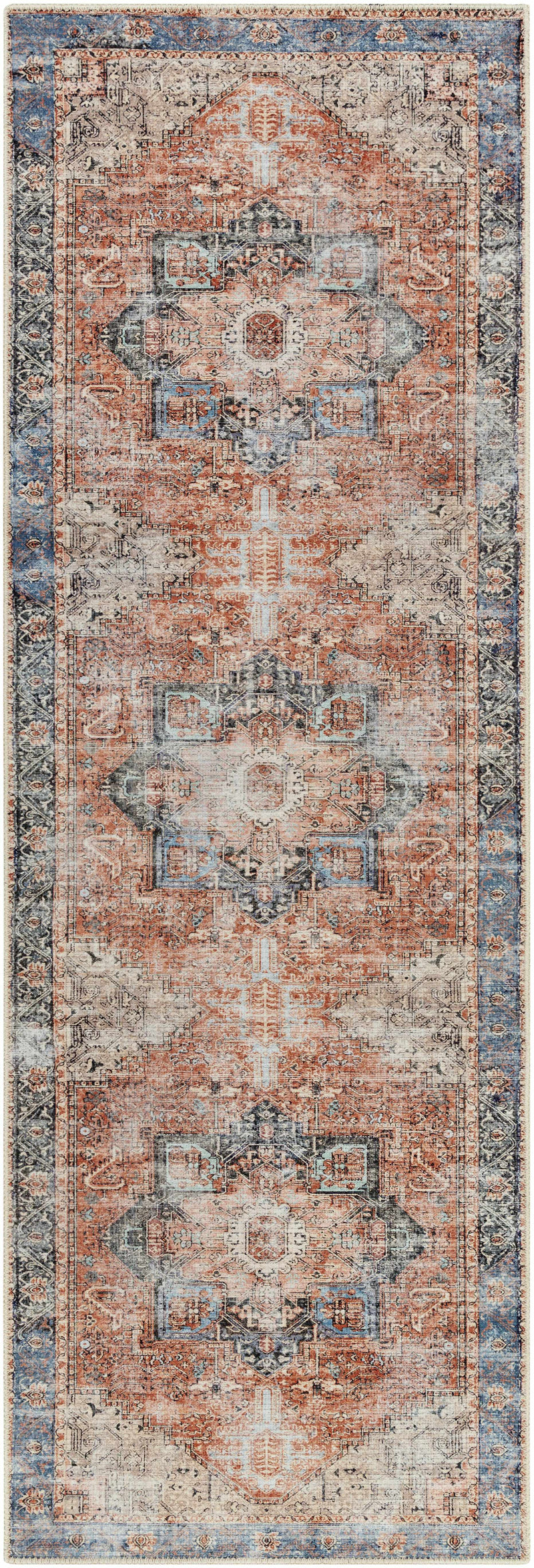 Rosman Distressed Washable Area Rug by Boutique Rugs