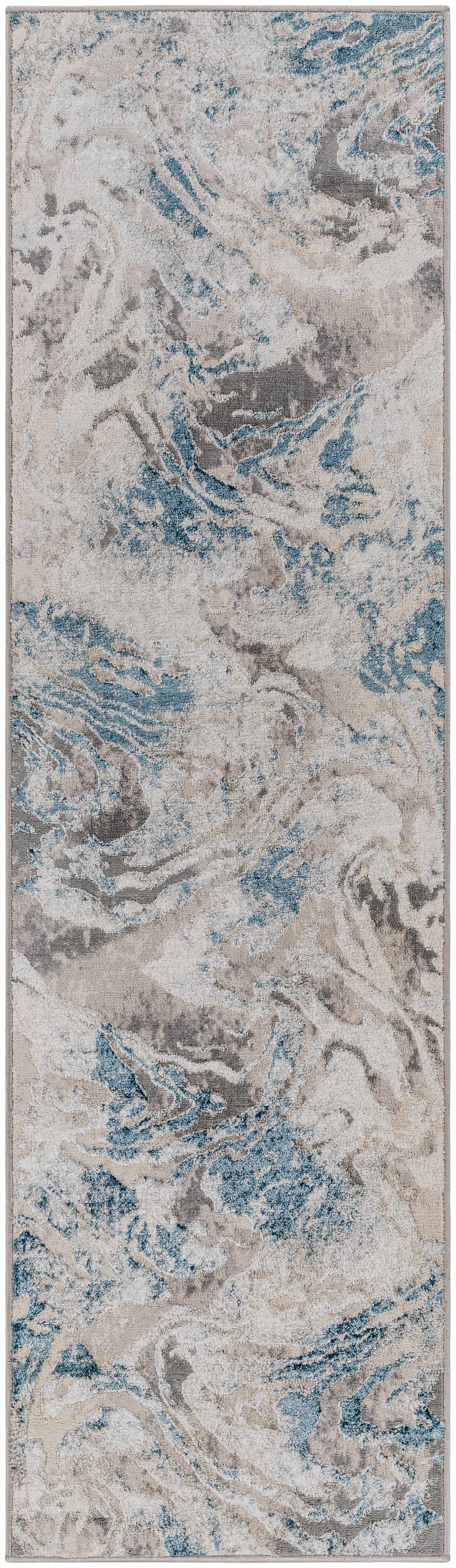 Rosthern Blue Marble Rug - Clearance, photo 7 of 8
