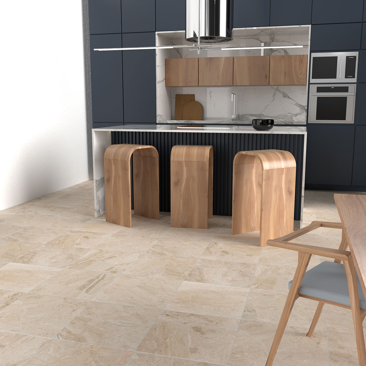 Royal Beige Honed Marble Tiles 12x12 Marble Honed 12x12 Tiles — 2