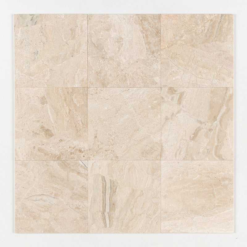 Royal Beige Honed Marble Tiles 12x12 Marble Honed 12x12 Tiles — 1