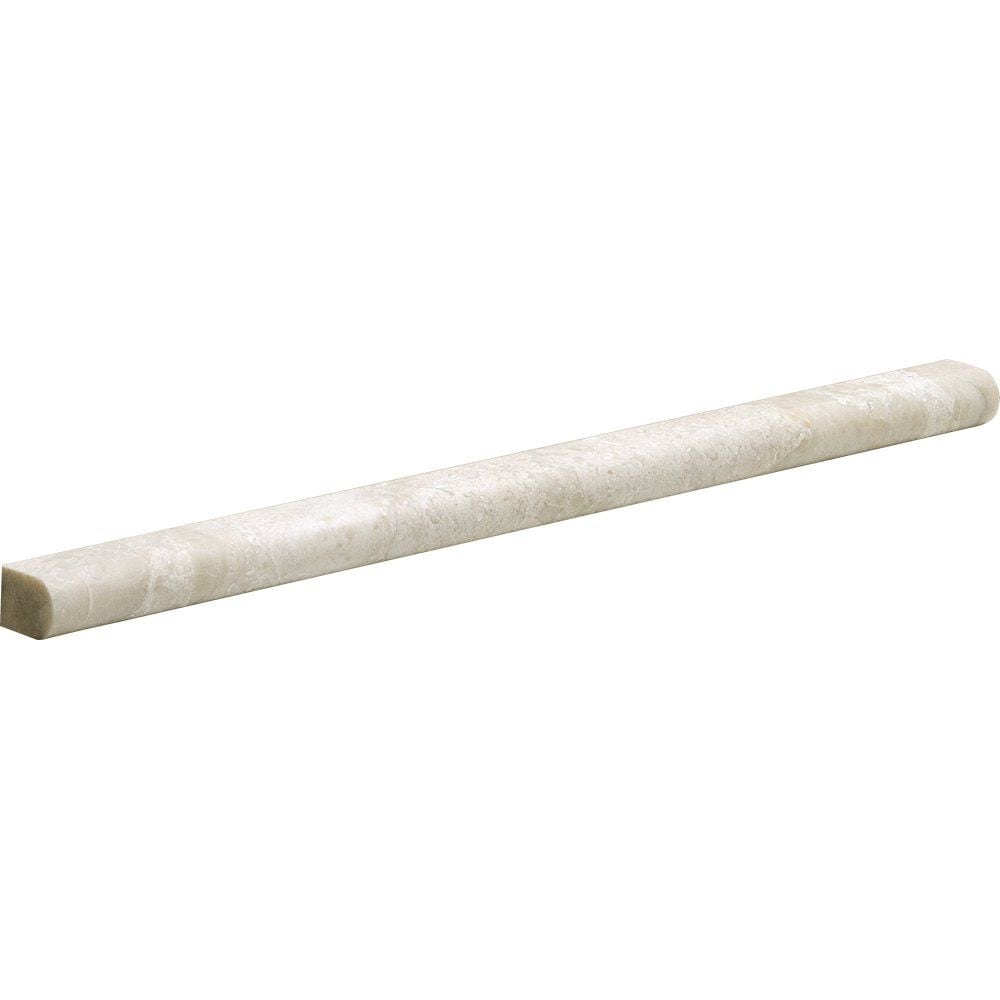 Royal Beige Honed Pencil Liner Marble Moldings 1/2x12 Marble Honed 2x12 Moldings