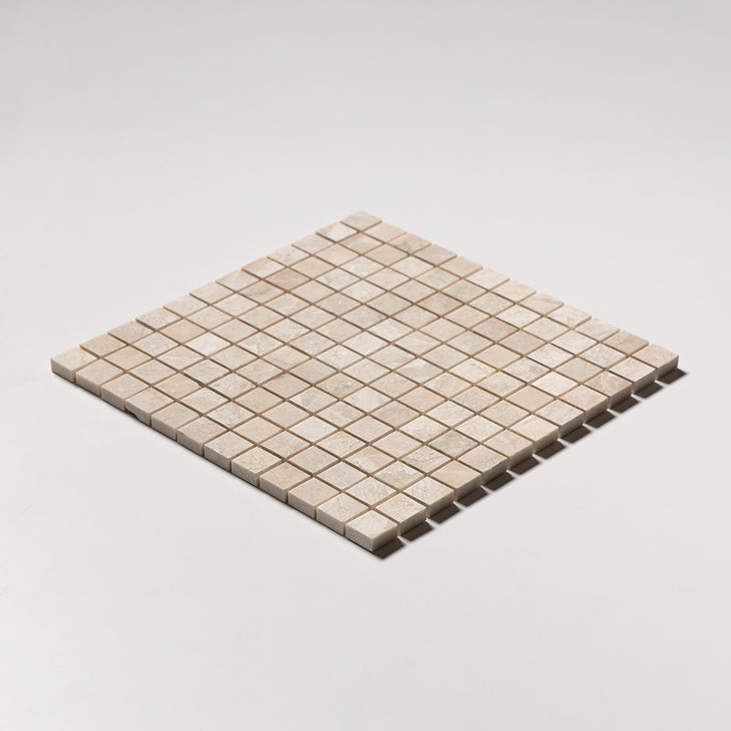 Royal Beige Polished 1x1 Marble Mosaics 12x12 Marble Polished 12x12 Mosaics — 2