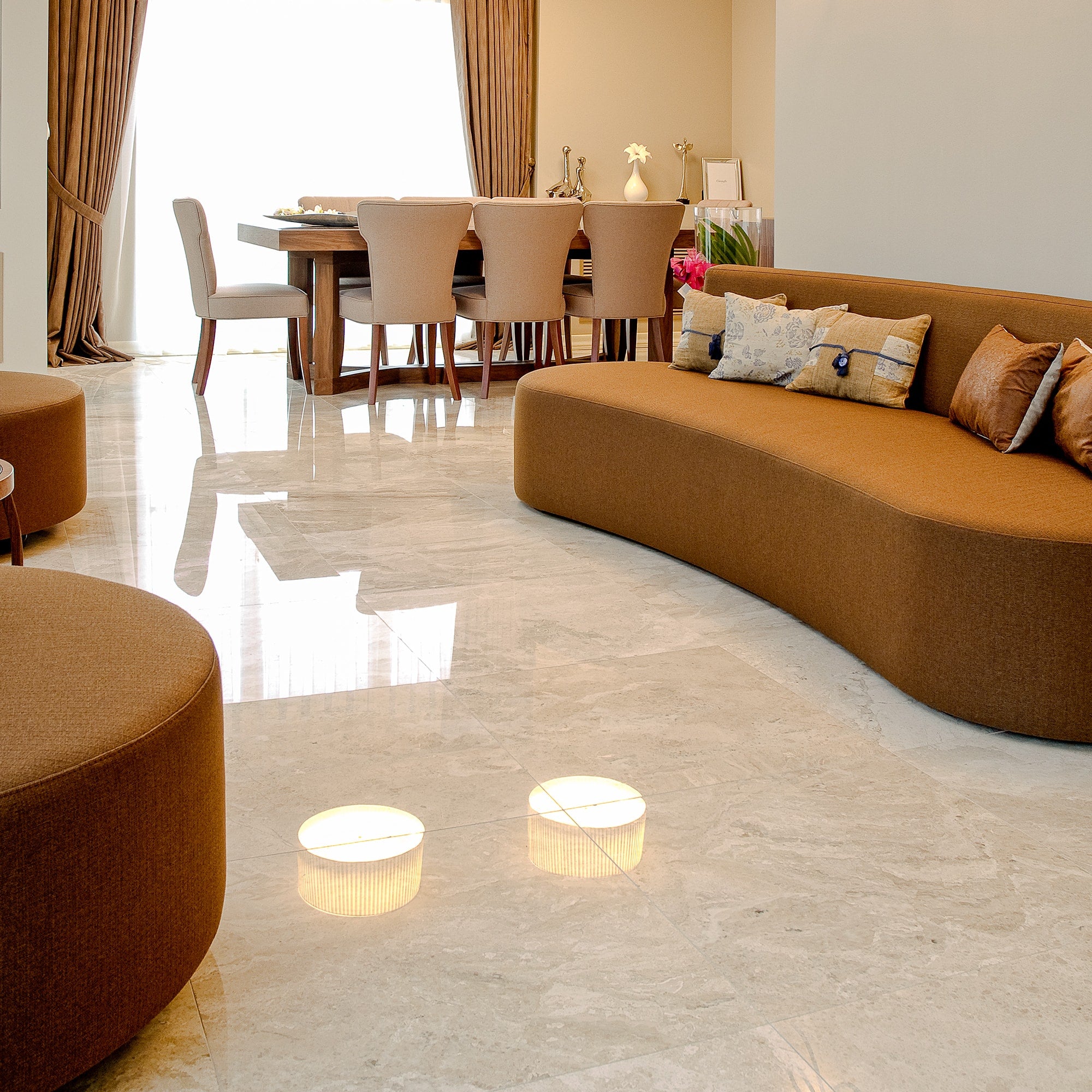 Royal Beige Polished Marble Tiles 24x24 Marble Polished 24x24 Tiles — 3