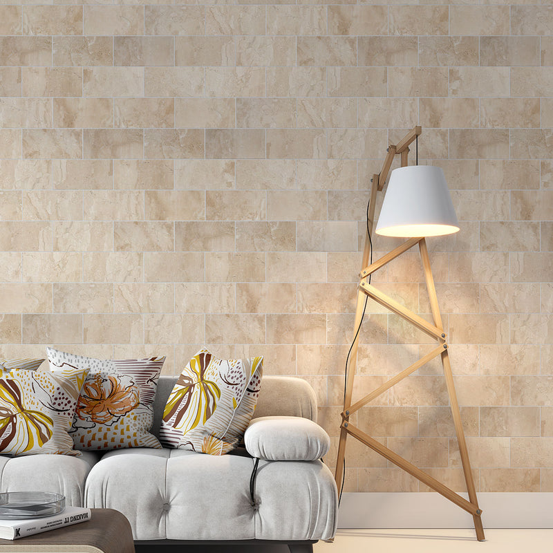 Royal Beige Polished Marble Tiles 6x12 Marble Polished 6x12 Tiles — 2