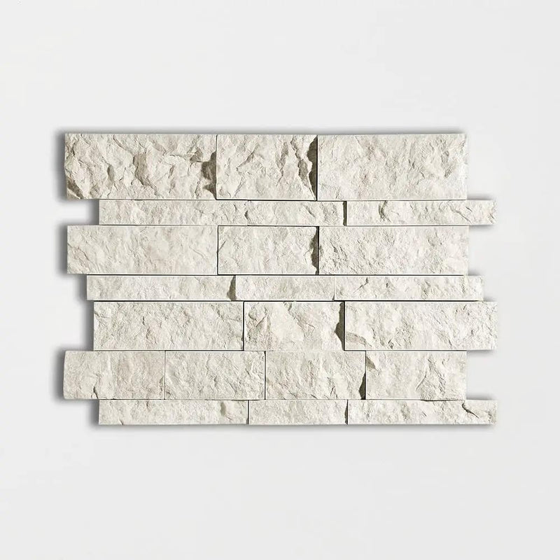 Royal Beige Split Face Slides Marble Mosaics 11x17