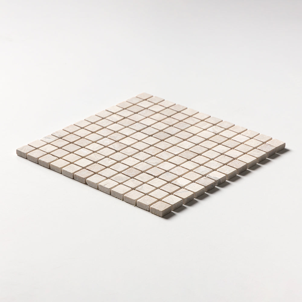 Royal Beige Tumbled 1x1 Marble Mosaics 12x12 Marble Tumbled 12x12 Mosaics — 2