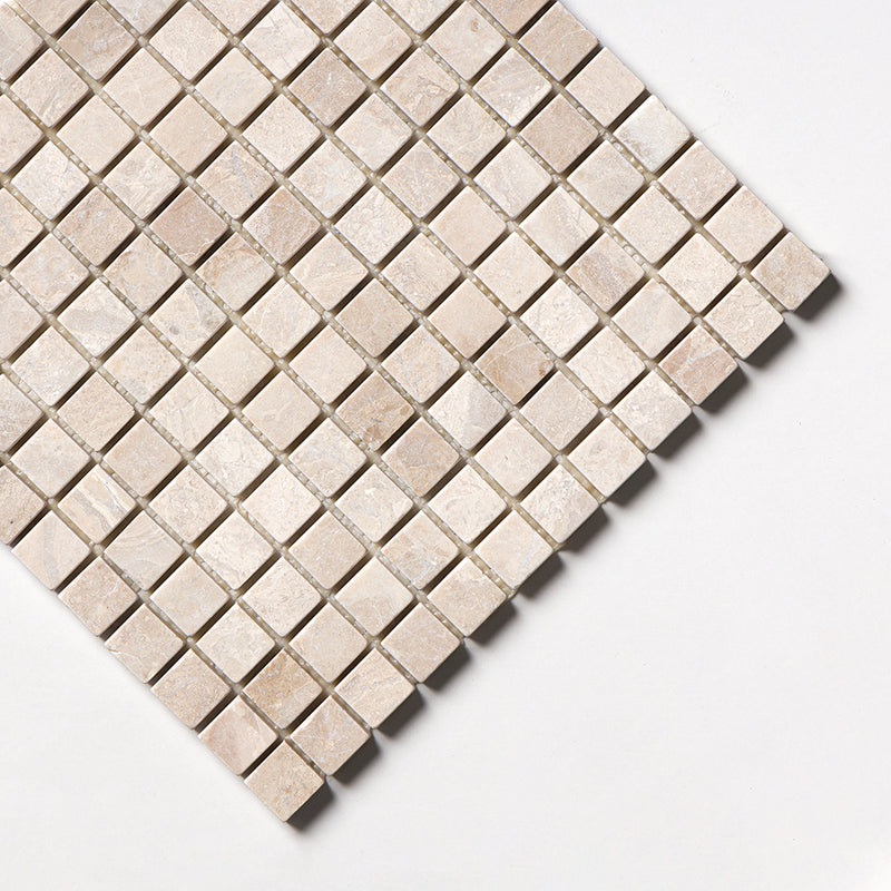 Royal Beige Tumbled 1x1 Marble Mosaics 12x12 Marble Tumbled 12x12 Mosaics — 3
