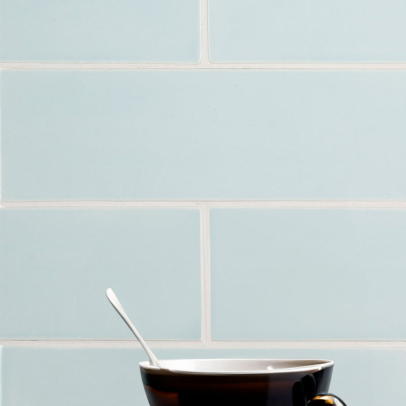 Seafoam Glossy Subway Ceramic Tiles 4x12 Ceramic Glossy 4x12 Tiles — 2