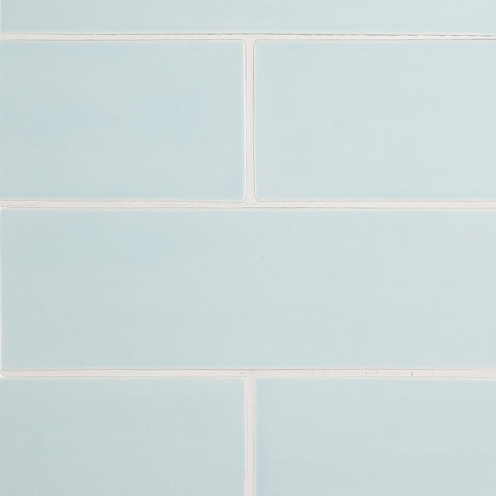 Seafoam Glossy Subway Ceramic Tiles 4x12 Ceramic Glossy 4x12 Tiles — 2
