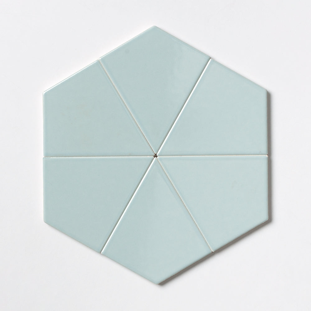 Seafoam Glossy Diamante Ceramic Tiles 6x6 Ceramic Glossy 6x6 Tiles — 1