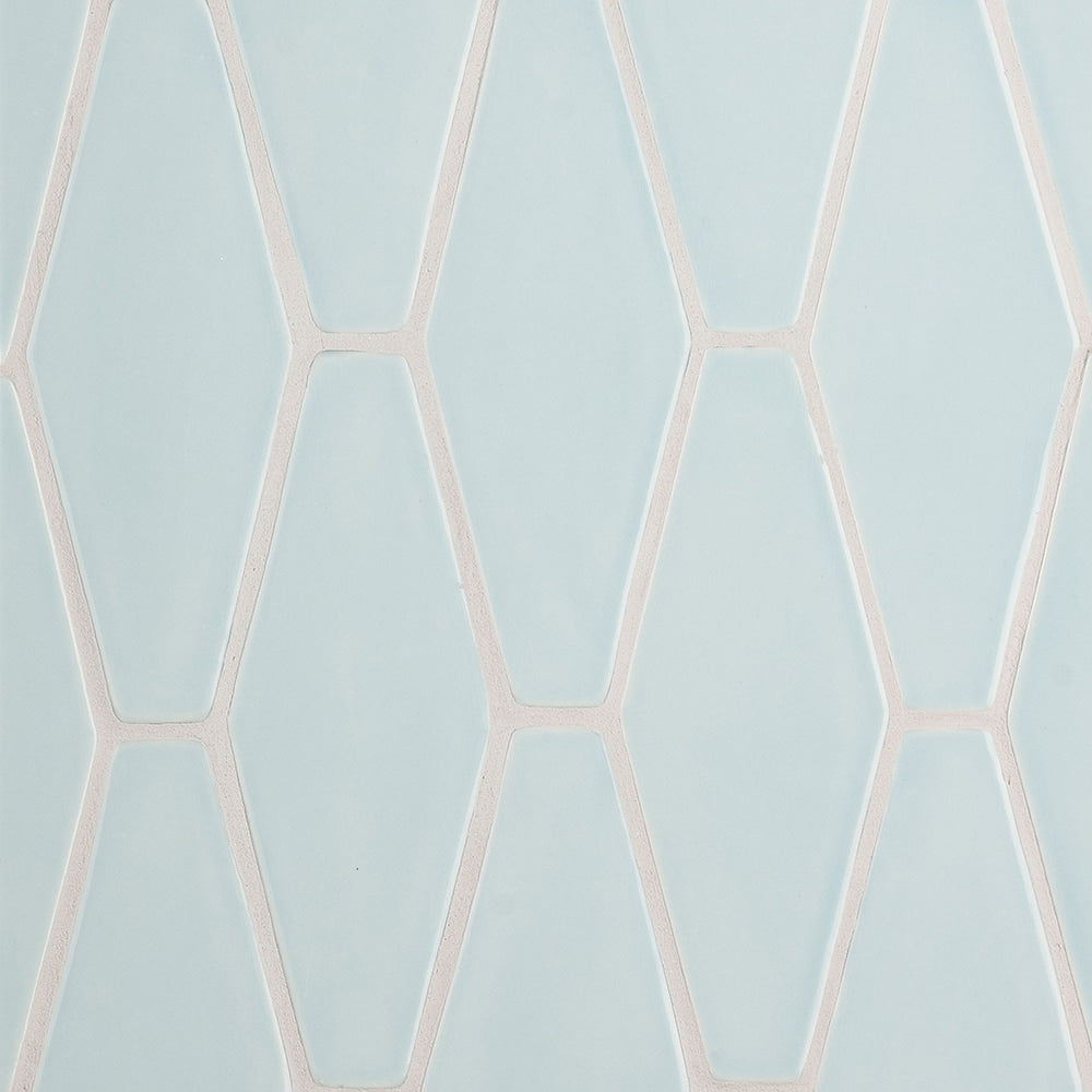 Seafoam Glossy Longest Hexagon Ceramic Tiles 3x7 7/8 Ceramic Glossy 4x8 Tiles — 2