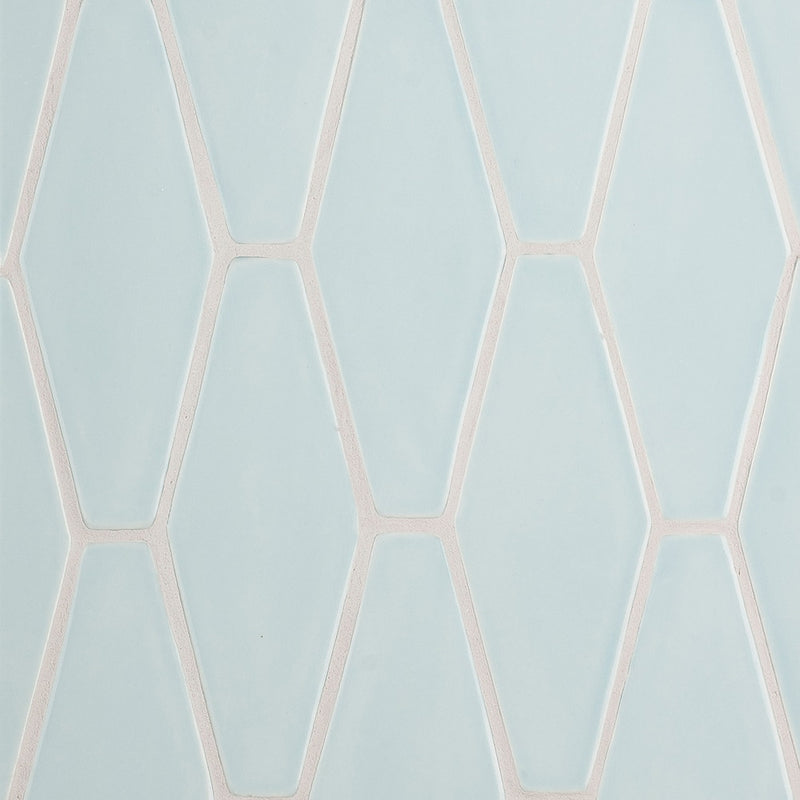 Seafoam Glossy Longest Hexagon Ceramic Tiles 3x7 7/8 Ceramic Glossy 4x8 Tiles — 2