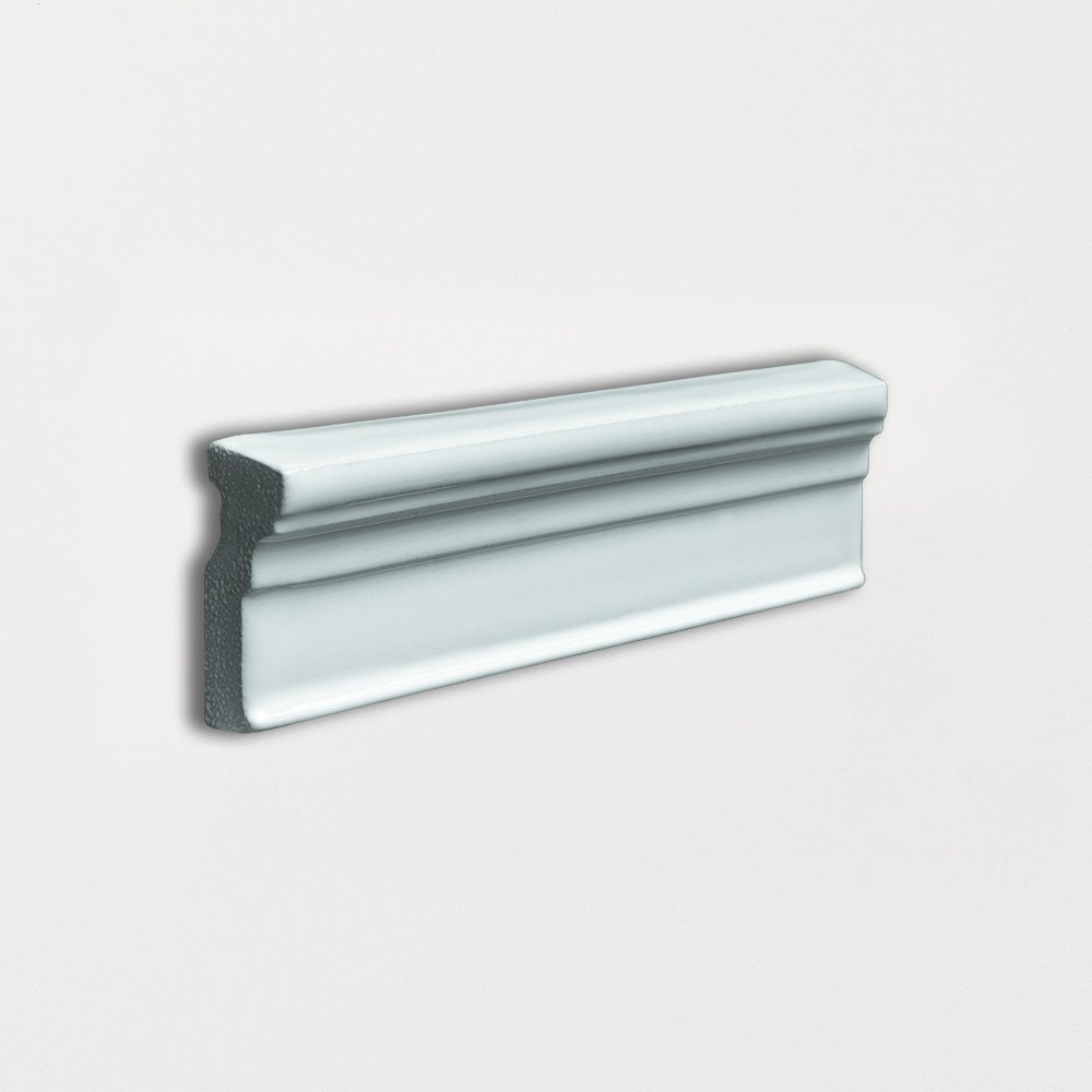 Seafoam Glossy Ogee Trim Ceramic Moldings 2x6 Ceramic Glossy 2x6 Moldings