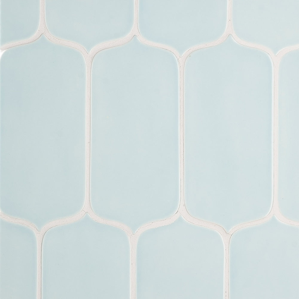 Seafoam Glossy Tear Field Ceramic Tiles 3 5/8x8 Ceramic Glossy 4x8 Tiles — 2