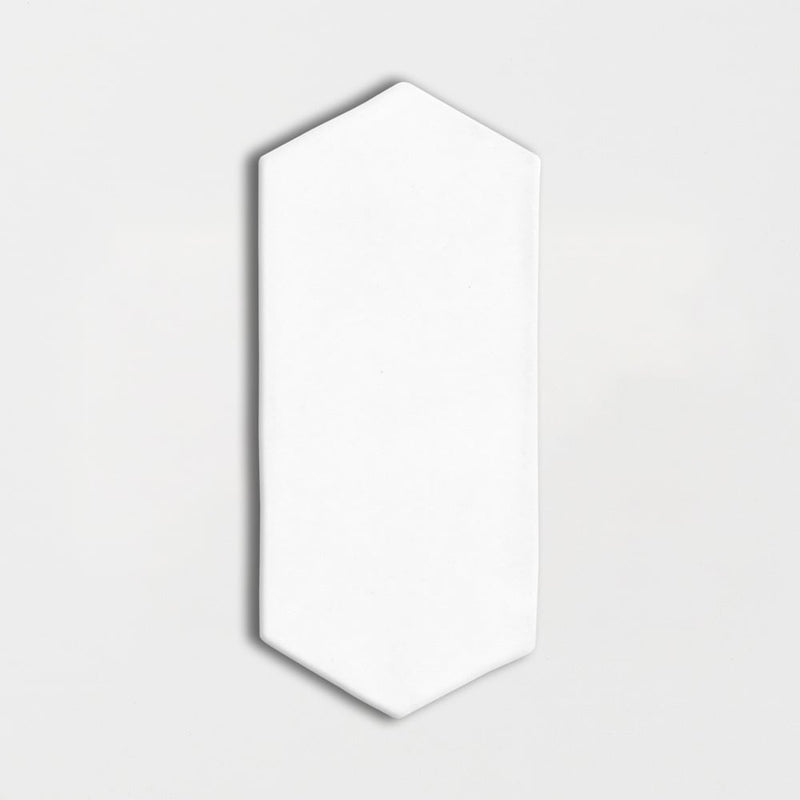 Royal Whi Glo Pct 3x6x3/8 Ceramic Glossy 3x12 Tiles