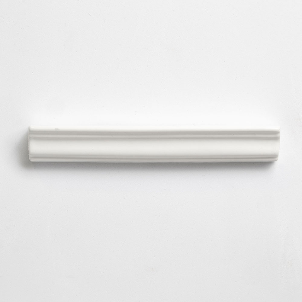 Royal White Glossy Finish Trim Ceramic Moldings 1x6 Ceramic Glossy 2x6 Moldings