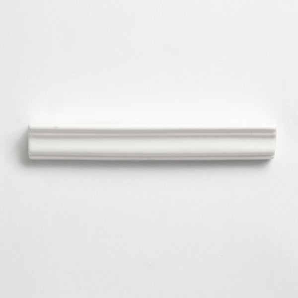 Royal White Glossy Finish Trim Ceramic Moldings 1x6