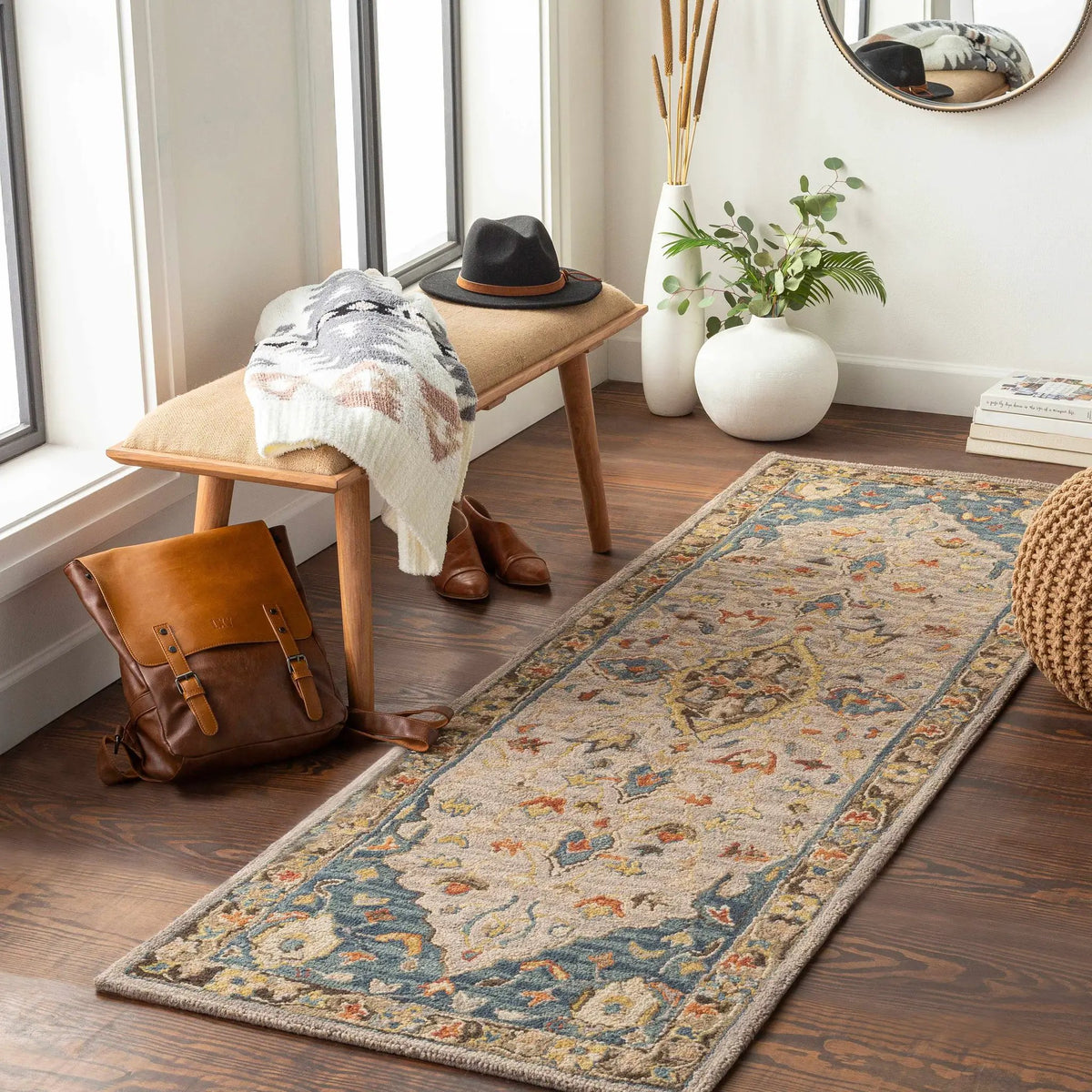 Rozel Area Rug, installed in a room 2
