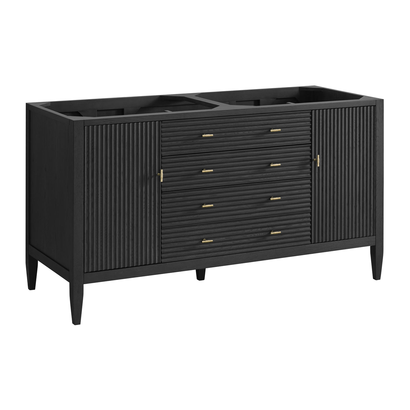 James Martin Myrrin 60" Double Bathroom Vanity, Carbon Oak, view 21