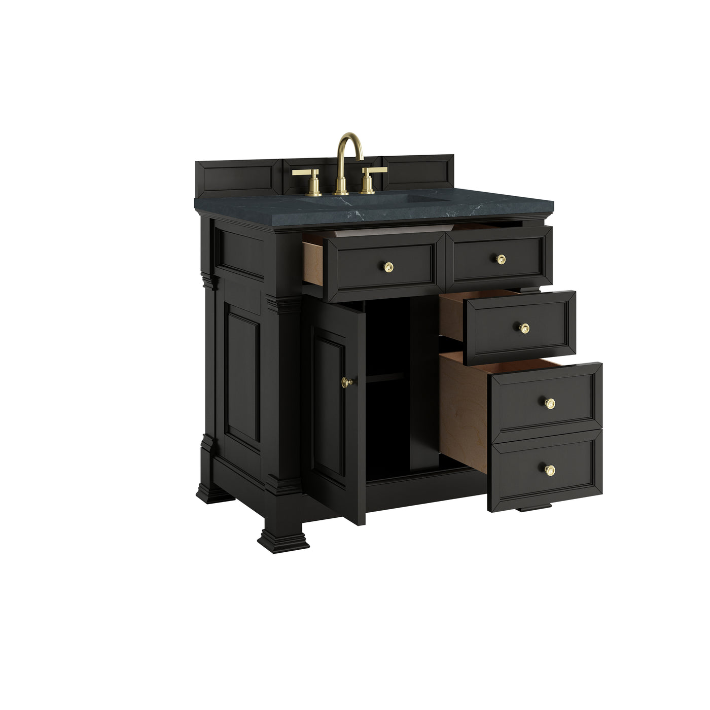 James Martin Brookfield 36" Single Bathroom Vanity, Black Onyx, view 34