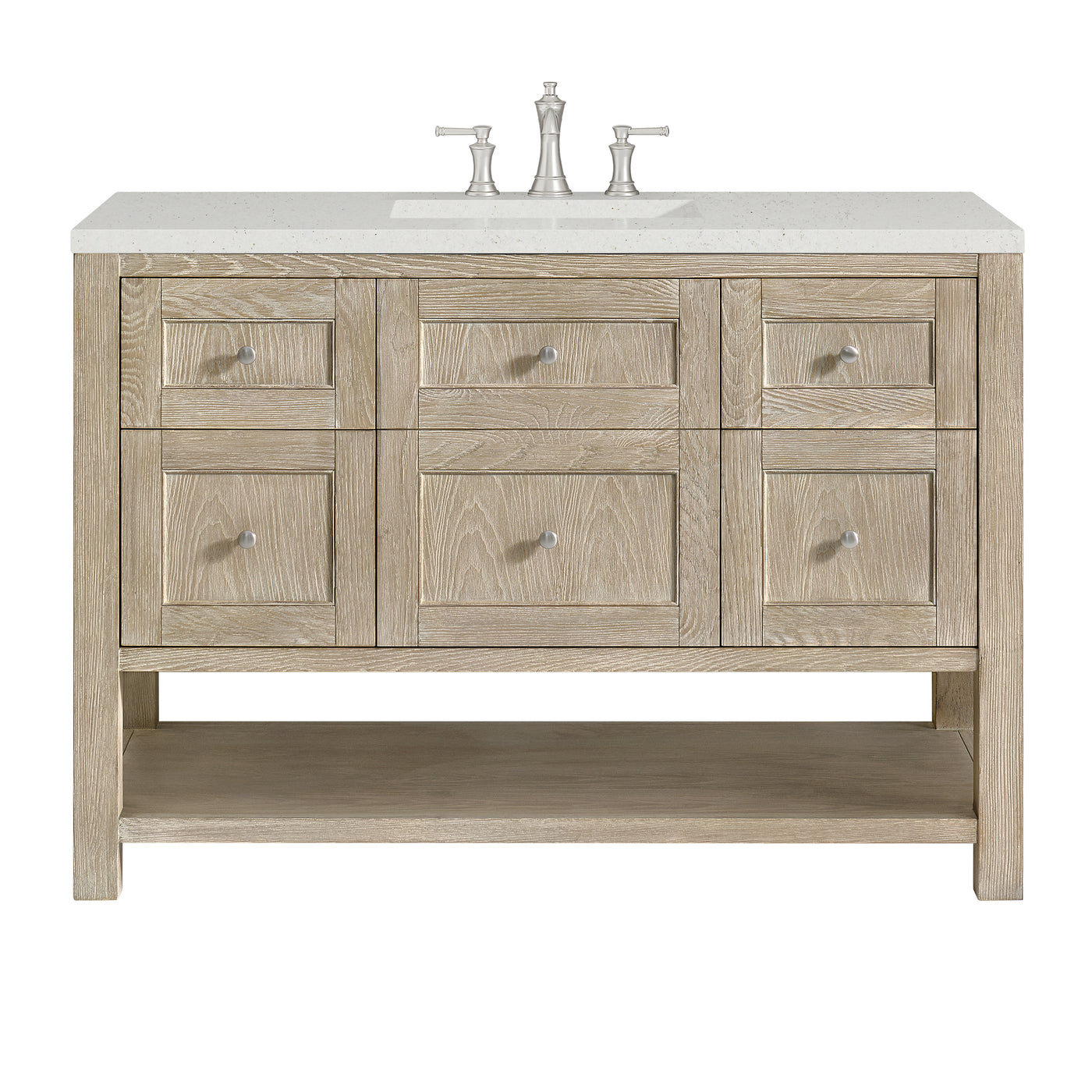 James Martin Breckenridge 48" Single Bathroom Vanity, Whitewashed Oak, view 25