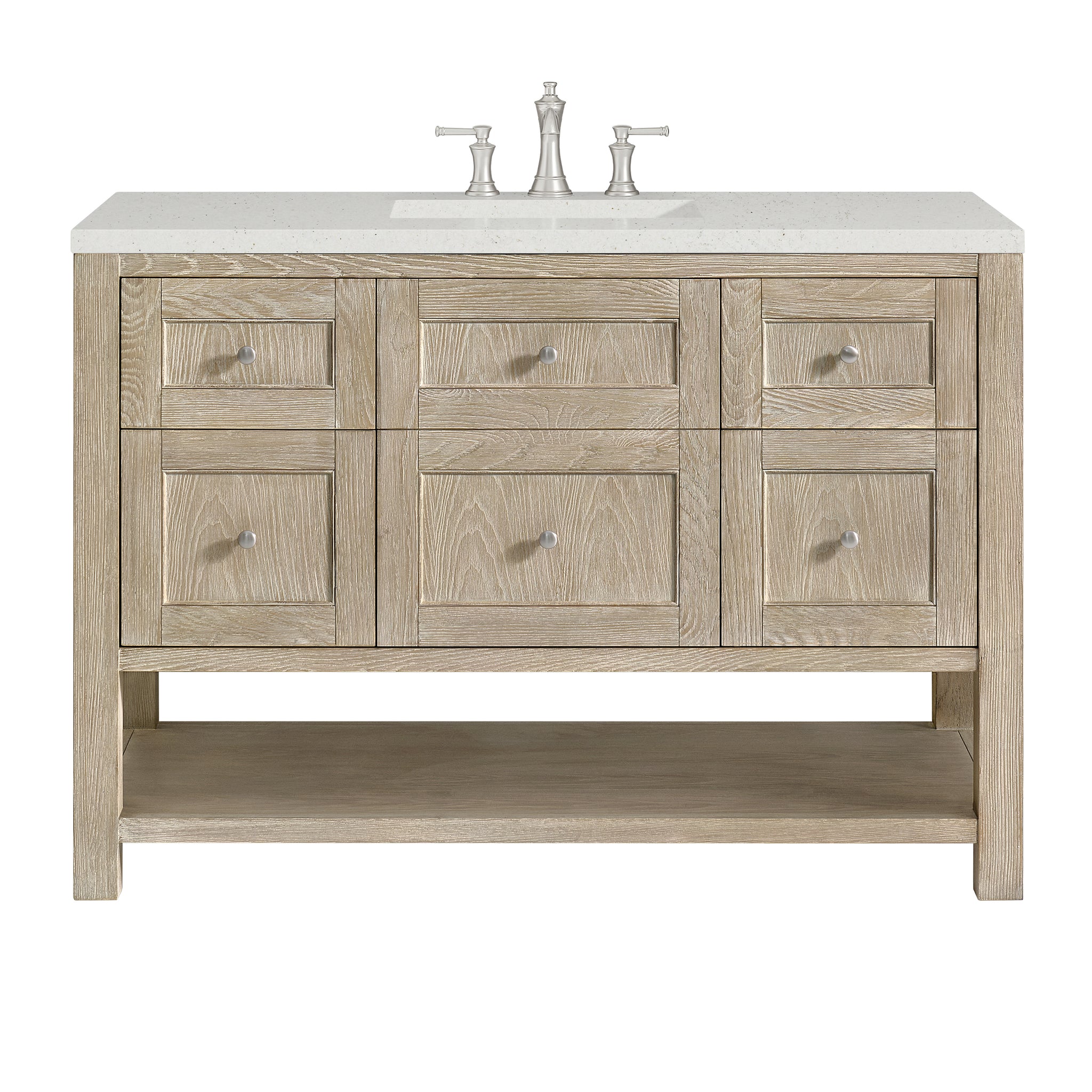 James Martin Breckenridge 48" Single Bathroom Vanity, Whitewashed Oak, view 25