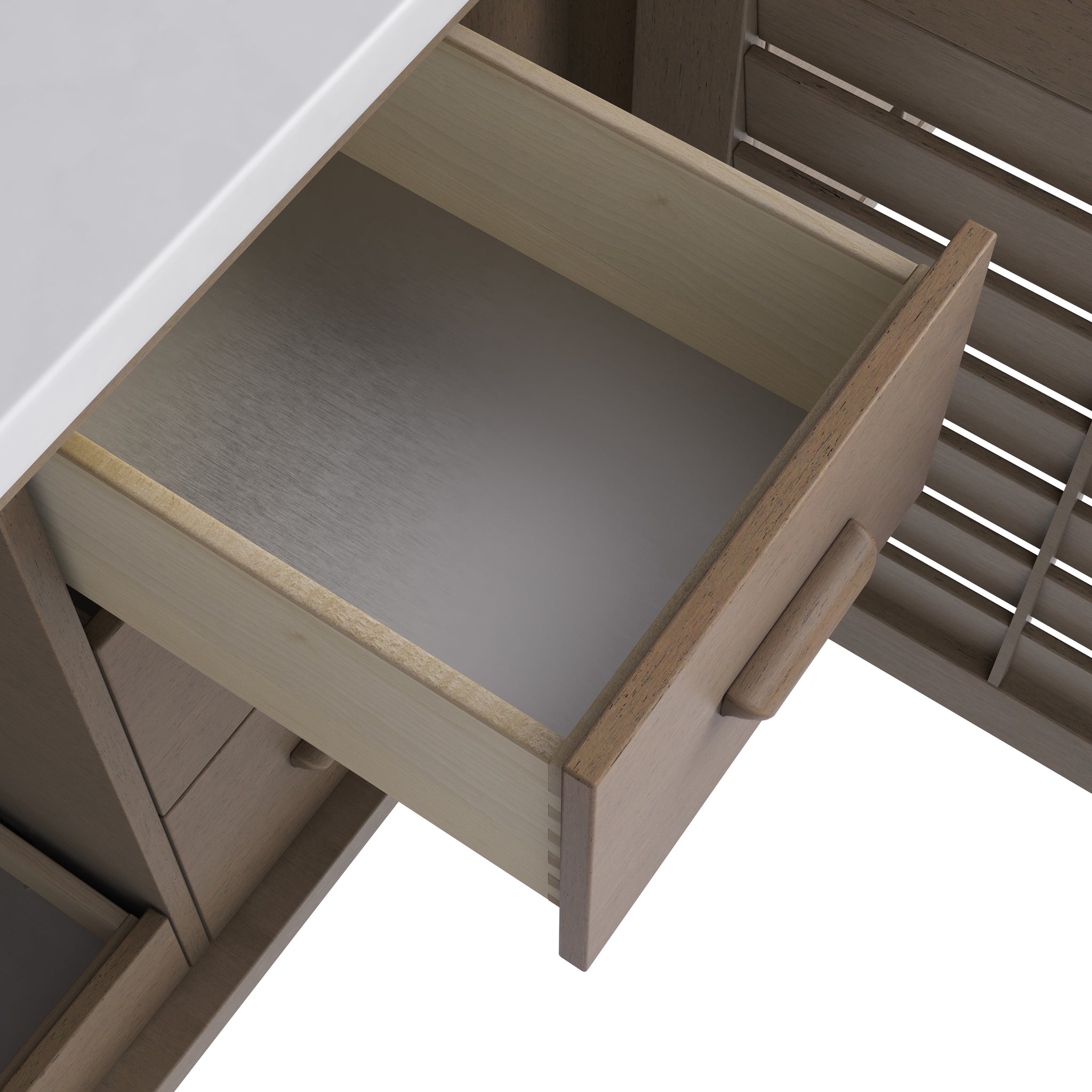 James Martin Portland 72" Double Bathroom Vanity, Whitewashed Walnut, view 26