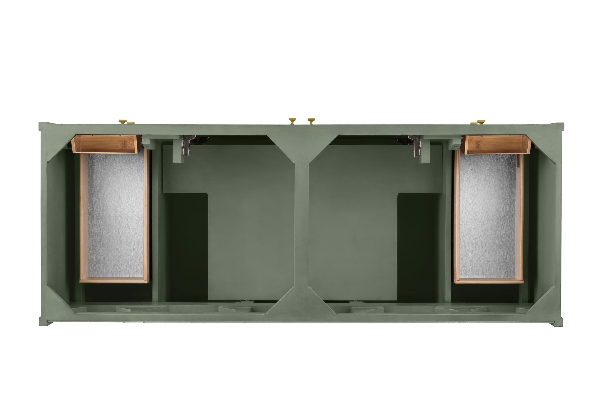 James Martin Chicago 60" Double Vanity Cabinet, Smokey Celadon, view 4