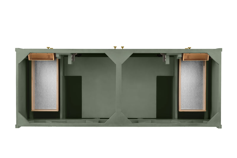 James Martin Chicago 60" Double Vanity Cabinet, Smokey Celadon, view 4