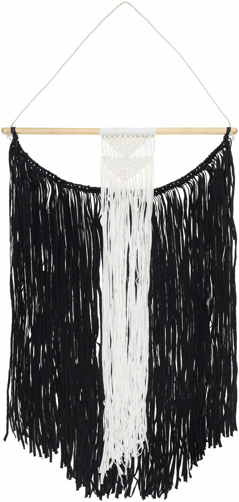 Rosebank Boho Black and White Wall Hanging - Clearance by Boutique Rugs