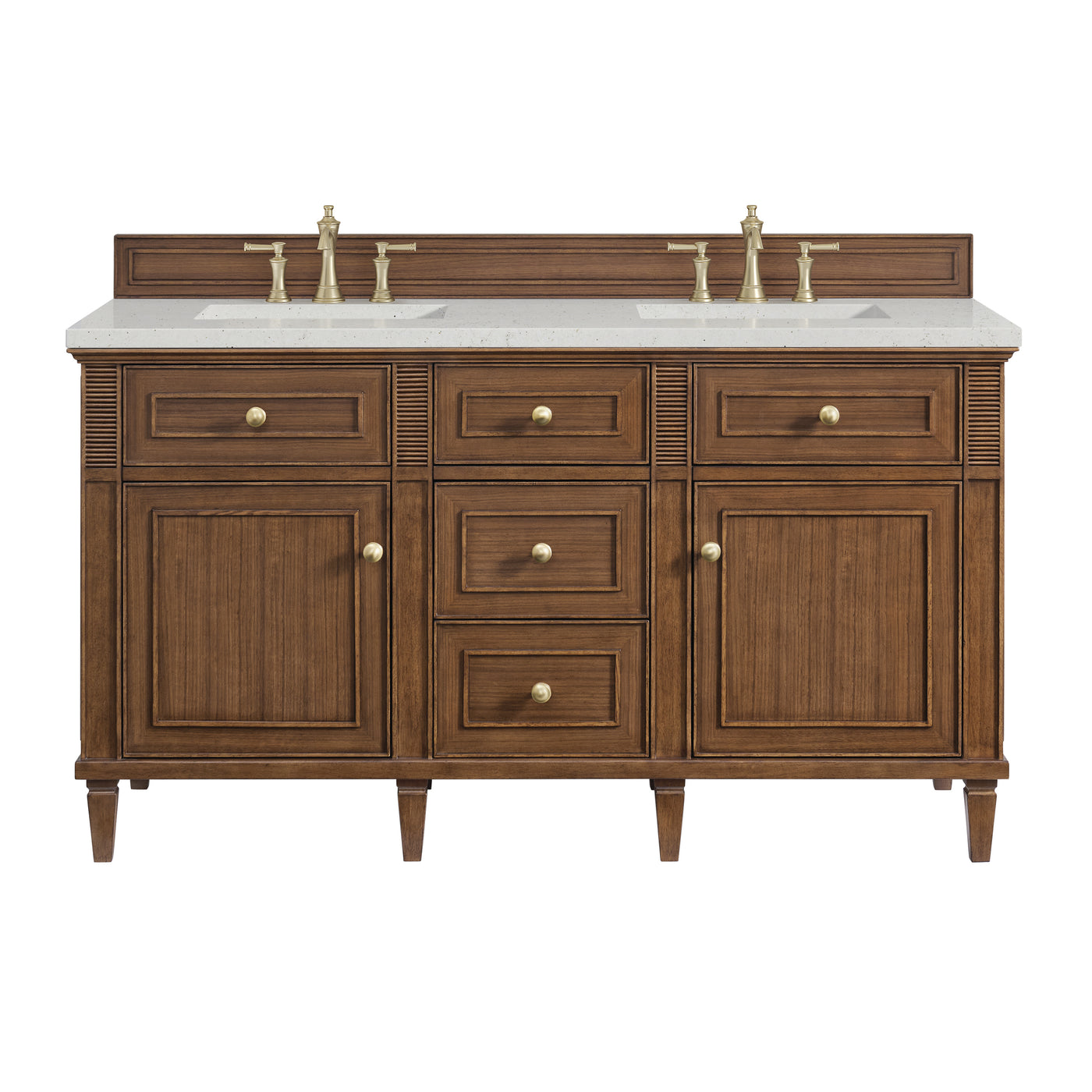 James Martin Lorelai 60" Double Bathroom Vanity, Mid-Century Walnut, view 29