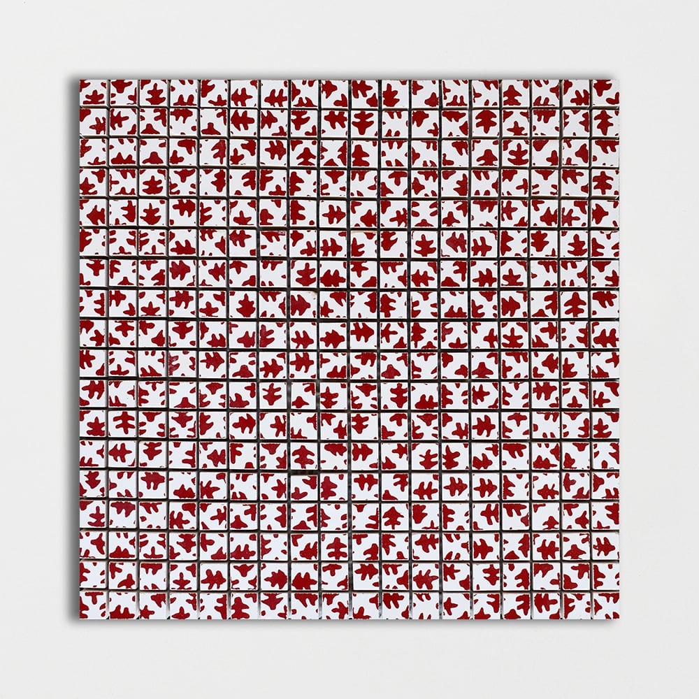 Rubin Glossy Sandre Colore Look Ceramic Mosaics 11 1/2x11 1/2 Ceramic Glossy 12x12 Mosaics