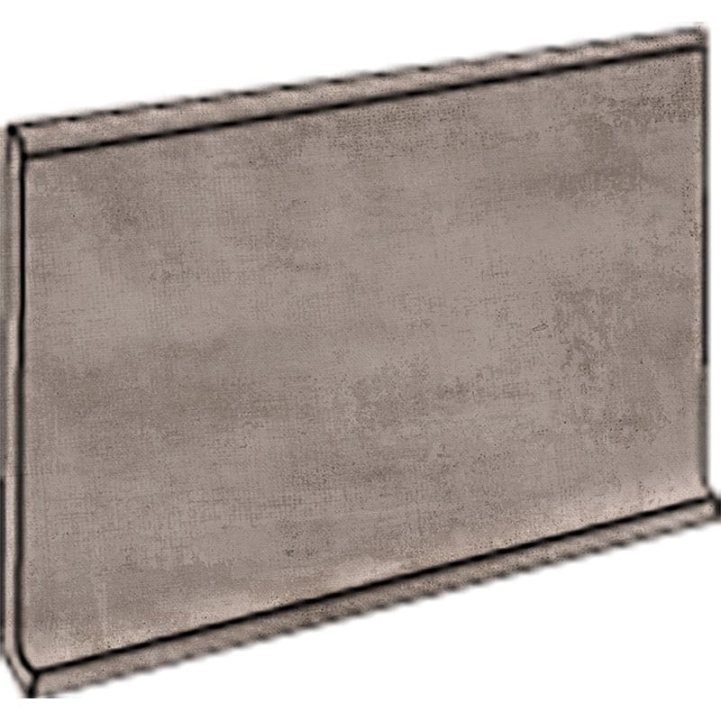 Runway Tortore Honed Cove Base Concrete Look Porcelain Moldings 6x12 Porcelain Honed 6x12 Moldings