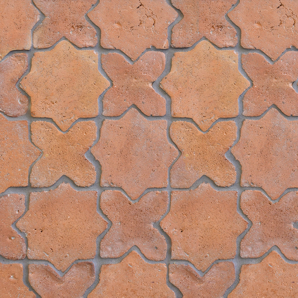 Rustic Cotto Natural Cross Terracotta Tiles 4x4 Terracotta Natural 4x4 Tiles — 4