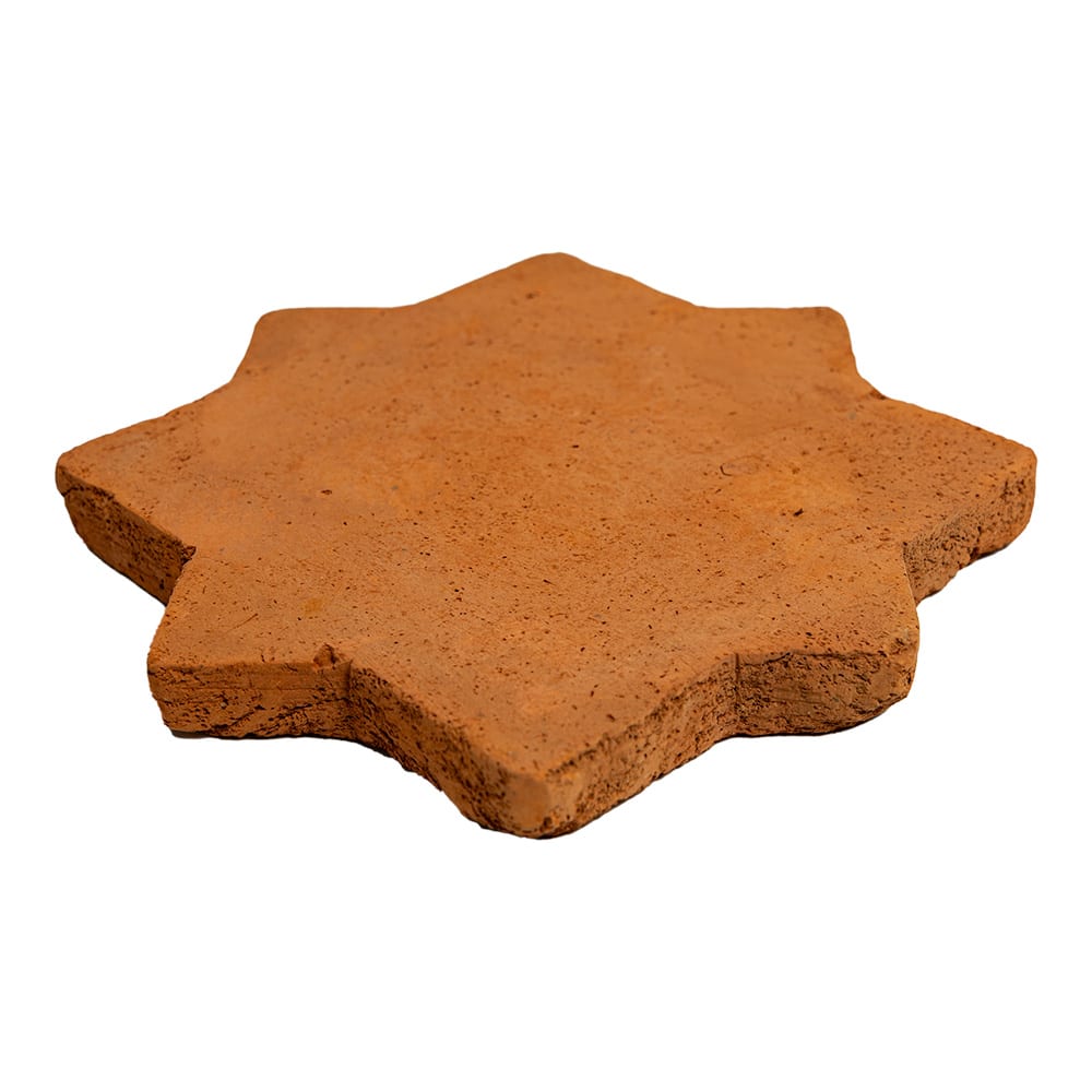 Rustic Cotto Natural Star Terracotta Tiles 6x6 Terracotta Natural 6x6 Tiles — 1