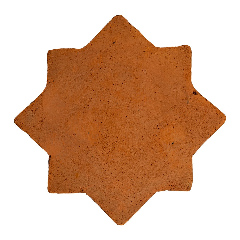 Rustic Cotto Natural Star Terracotta Tiles 6x6 Terracotta Natural 6x6 Tiles