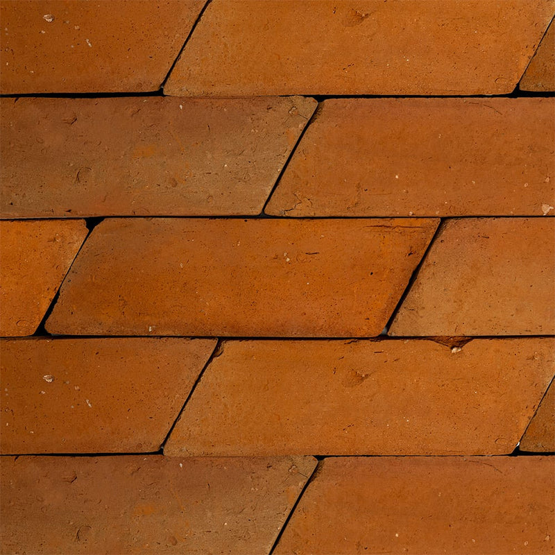 Rustic Cotto Natural Chevron Terracotta Tiles 4x12 Terracotta Natural 4x12 Tiles — 4
