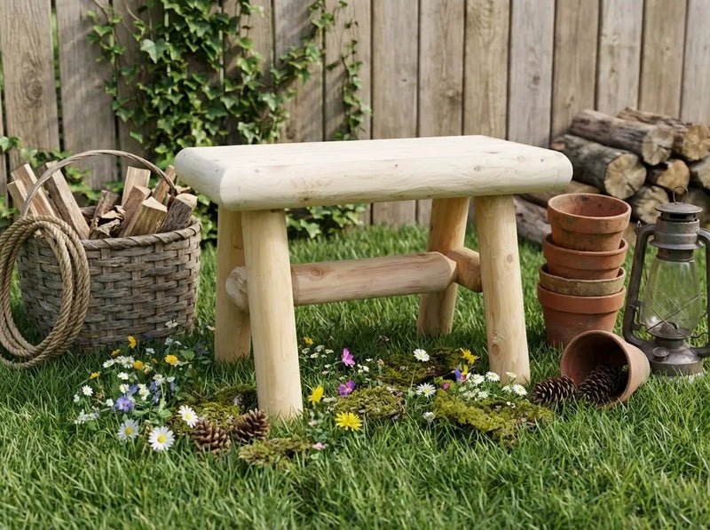 Rustic Wooden Outdoor Garden Bench by Cedar Creek Rustic Furniture