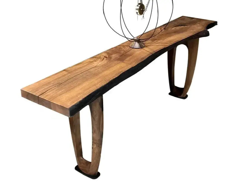 Rustic Console And Sofa Table Made Of Walnut by Gizz