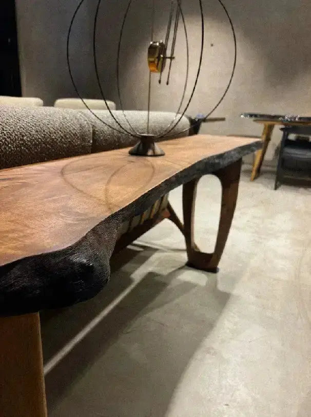 Rustic Console And Sofa Table Made Of Walnut, photo 5 of 8