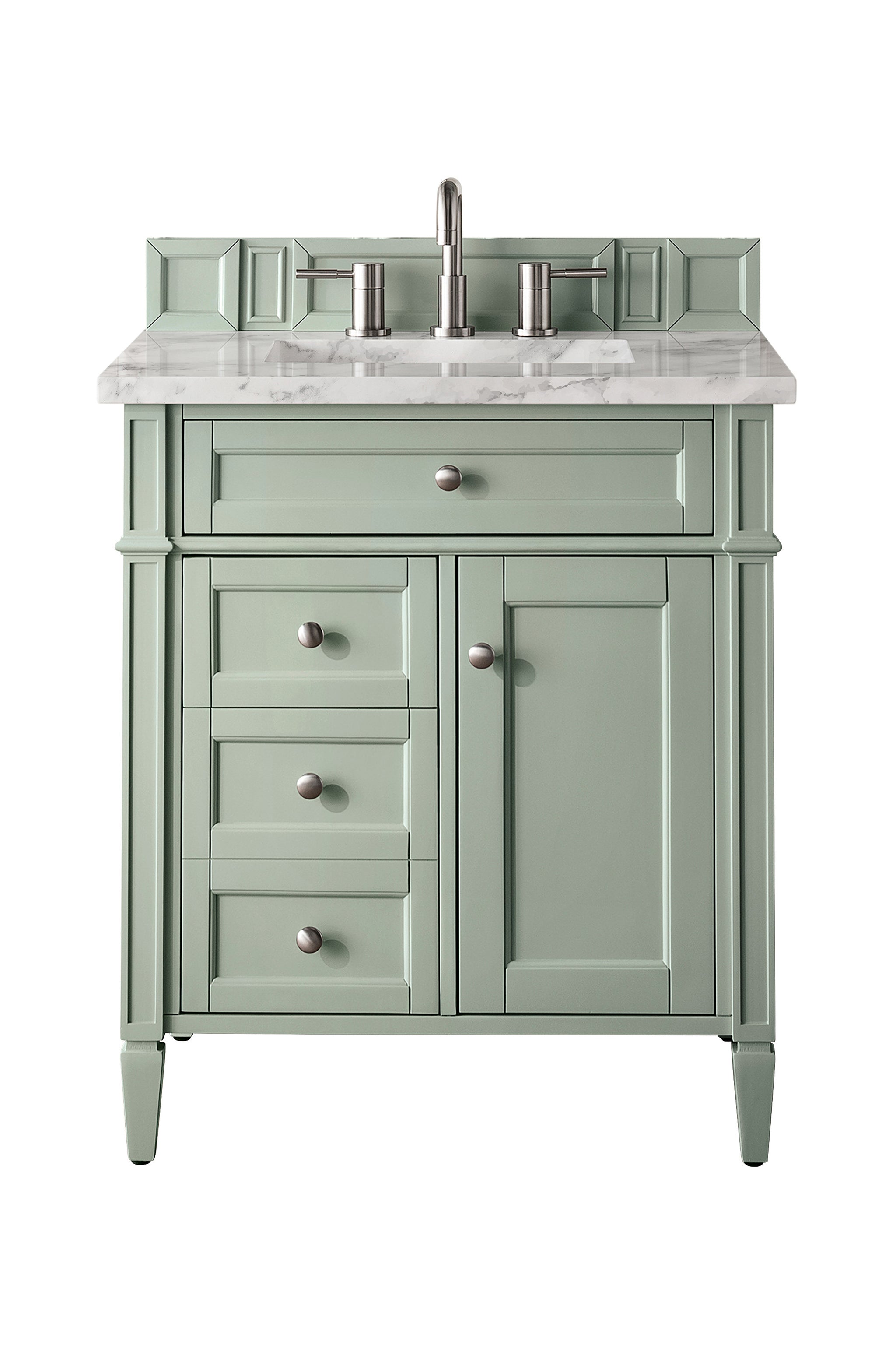 James Martin Brittany 30" Single Bathroom Vanity, Sage Green, view 31