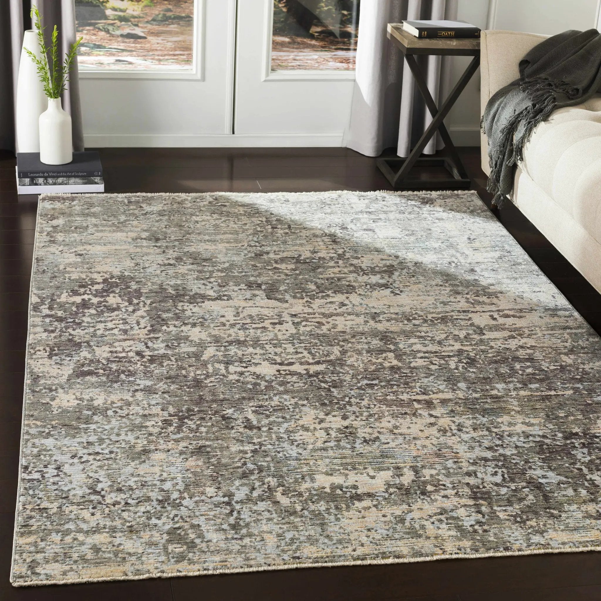 Riverhead Carved Statement Rug - Clearance by Boutique Rugs
