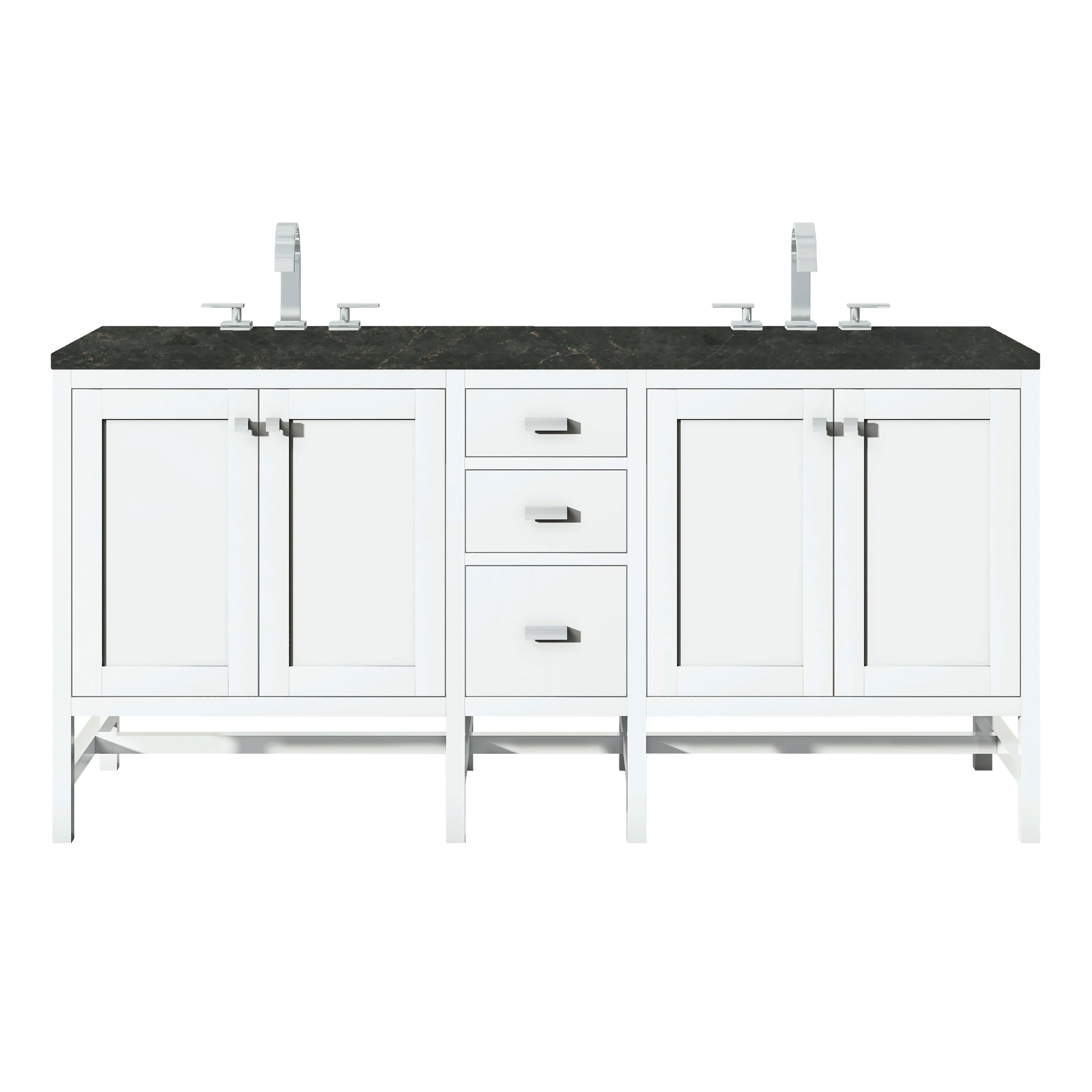 James Martin Addison 72" Double Bathroom Vanity, Glossy White, view 28