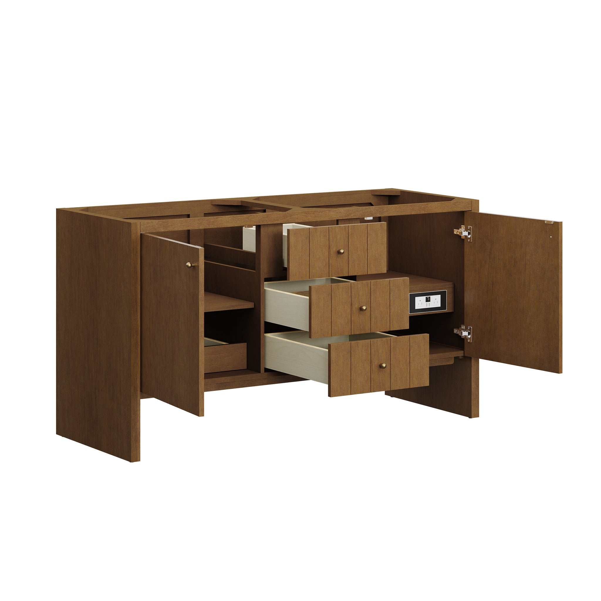 James Martin Hudson 60" Double Bathroom Vanity, Honey Oak, view 23
