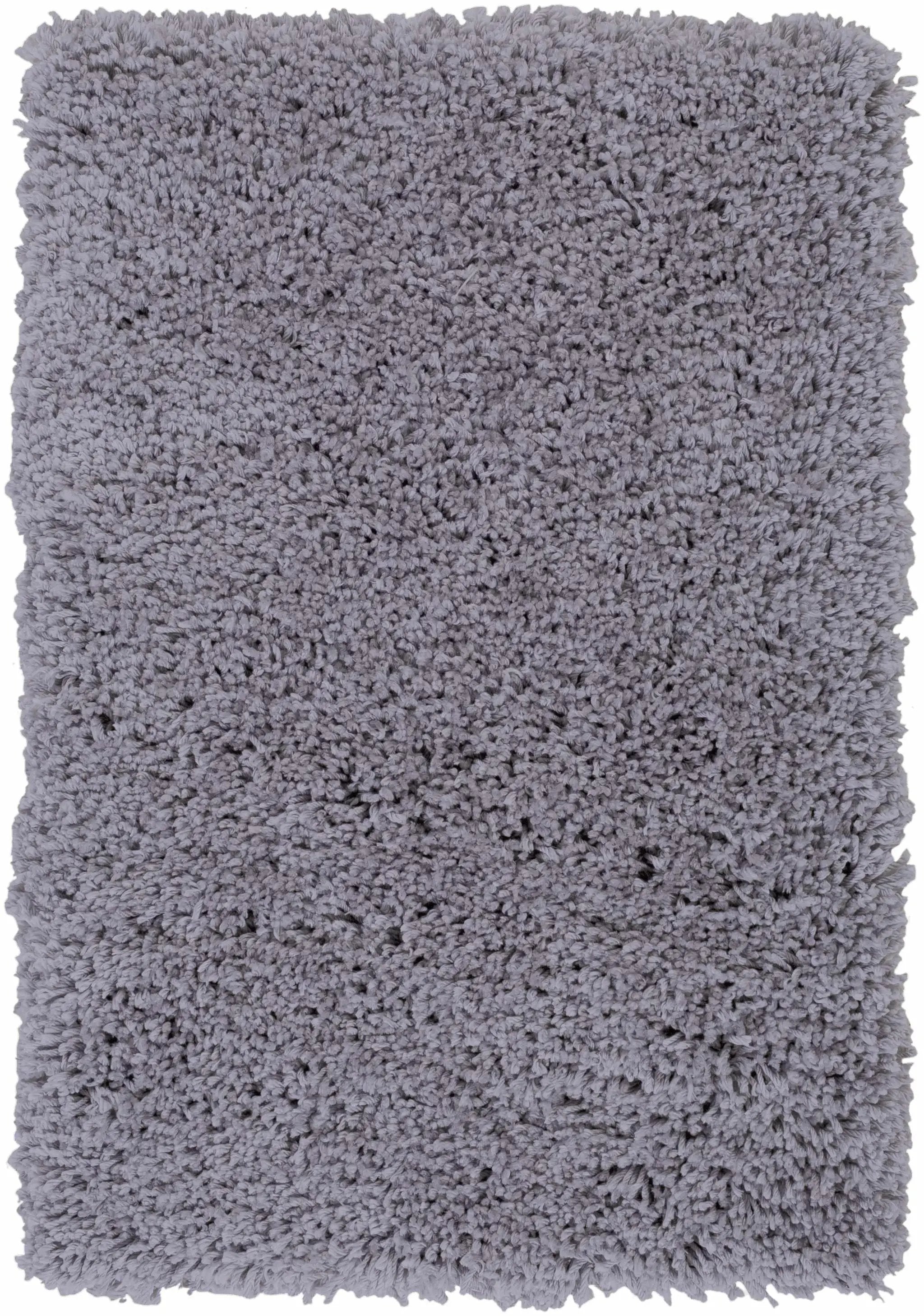 Tingly Solid Grey Shag Rug - Clearance by Boutique Rugs