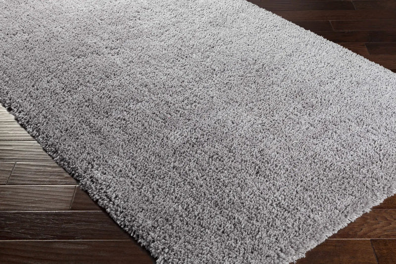 Tingly Solid Grey Shag Rug - Clearance by Boutique Rugs