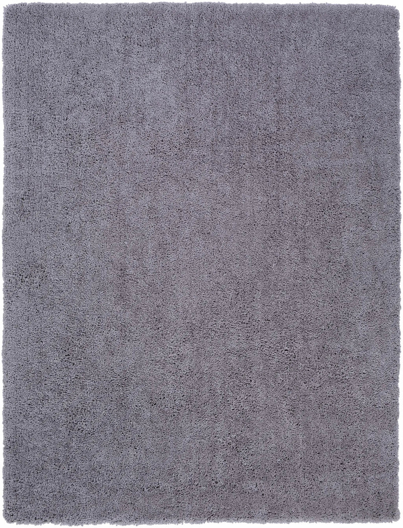 Tingly Solid Grey Shag Rug - Clearance by Boutique Rugs