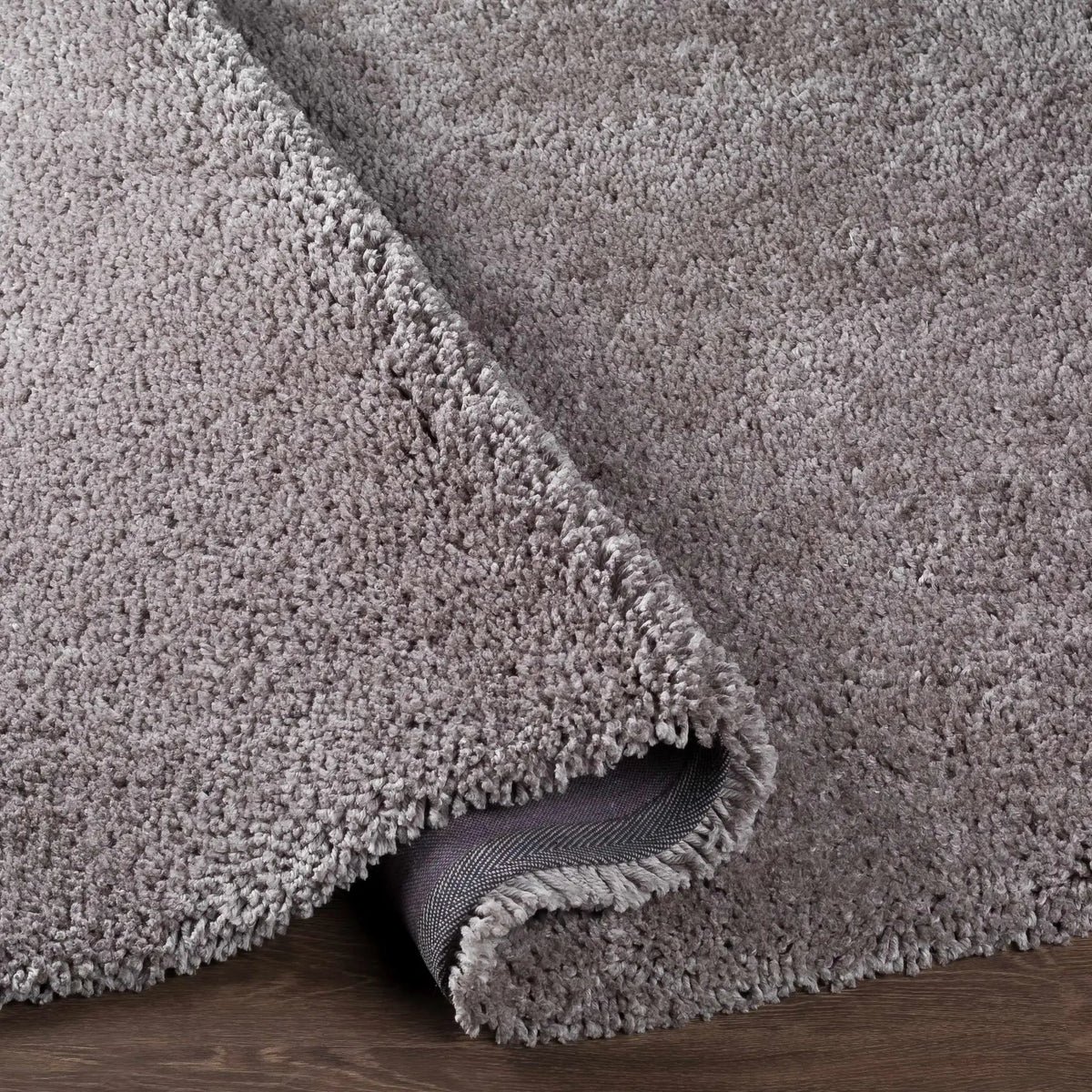 Tingly Solid Grey Shag Rug - Clearance, photo 4 of 10